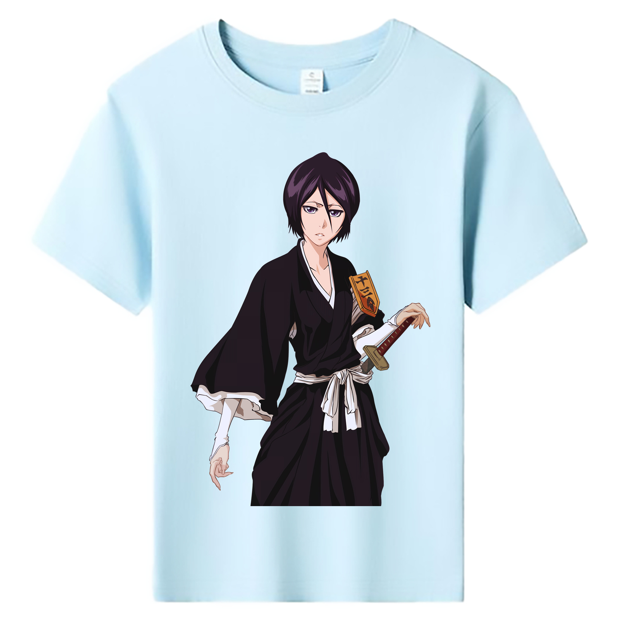 （画像用） ブリーチ 朽木ルキア BLEACH Kuchiki Rukia 綿100％キッズTシャツ（フロントプリント）